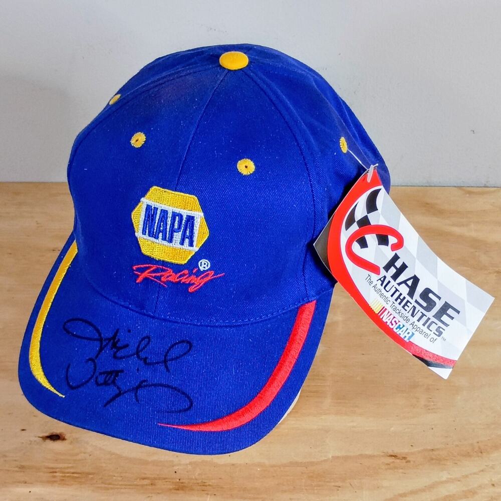 Michael Waltrip Autographed NAPA Racing #15 NASCAR Snapback Hat Chase Authentics